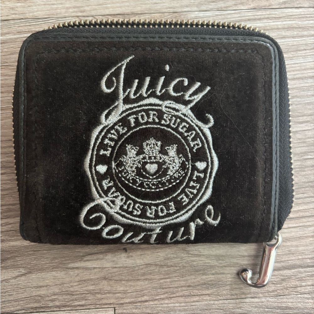 Juicy Couture Black Wallet Y2K